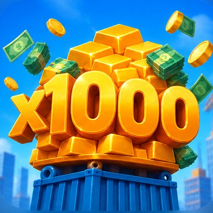 Multiplicateur x1000 doré au sommet de la tour de Tower Dash