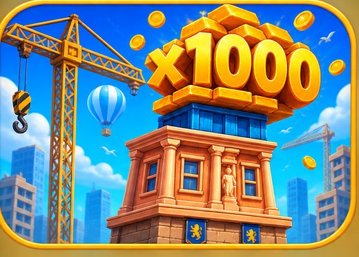 Multiplicateur x1000 au sommet d'une tour de Tower Dash
